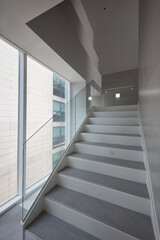 Fototapeta premium Clean modern interior architecture with empty space, neutral colors, and contemporary design.