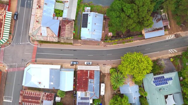 Tuesday 3 March 2026 perfectly preserved historic Buildings in the Main Street of Chiltern in country town Victoria built in 1850 when diggers tried their luck on the goldfields.
