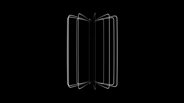 Kinetic Shape 34 &ndash; Dynamic Geometric Motion Graphics Animation, Abstract Moving Forms, Modern Minimal Design Elements for Promo and Social Media