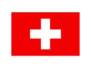 シンプルなスイスの国旗イラスト素材2