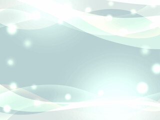 滑らかな透明感のある青色のウェーブの抽象的な背景