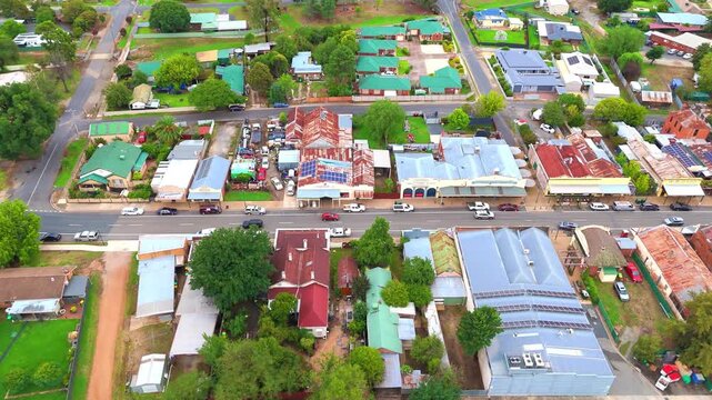 Tuesday 3 March 2026 perfectly preserved historic Buildings in the Main Street of Chiltern in country town Victoria built in 1850 when diggers tried their luck on the goldfields.