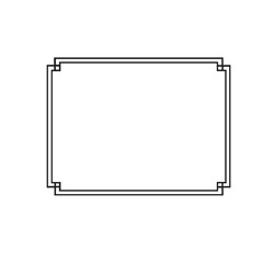 Simple Vector Border Black and White