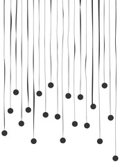 Seamless black and white abstract floral pattern vector design for vintage style wallpaper and decoration