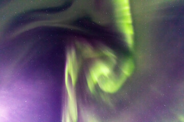 アラスカ　フェアバンクスのオーロラ