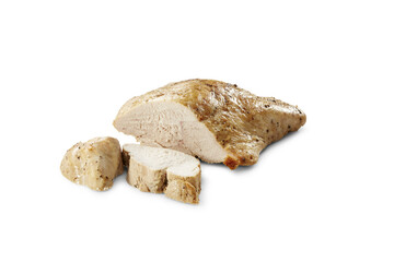 Fototapeta premium Roasted chicken breast sliced delicious healthy food