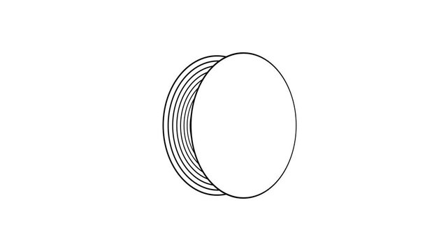 Kinetic Shape 83 &ndash; Dynamic Geometric Motion Graphics Animation, Abstract Moving Forms, Modern Minimal Design Elements for Promo and Social Media