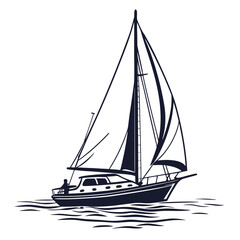 sailing ship vector illustration © Ananya