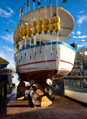 Fototapeta premium Fishing boat in harbor