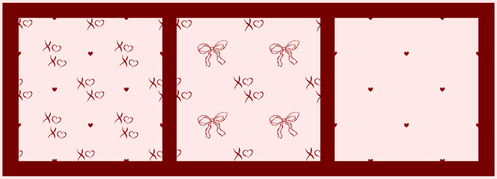 Heart whimsical love with pattern seamless frame and valentine doodle romantic. Wedding bday checkered with birthday bg textile and fabric cute vector. Background hearts heart with small.