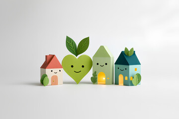 ペーパークラフトで描くハートあふれる皆に優しい街づくり