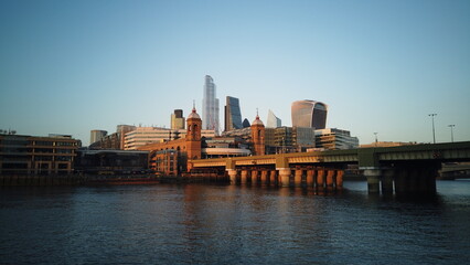 Fototapeta premium The city of London, Times River North Bank
