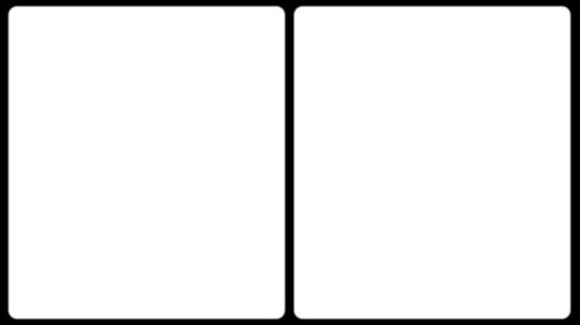 35mm cine film strip with empty frames and optical stereo sound showing, Vintage Film Vertical Split Screen Frame Mattes 4K Video.
 Empty Cinema Film Without Noise. Retro Footage Look.