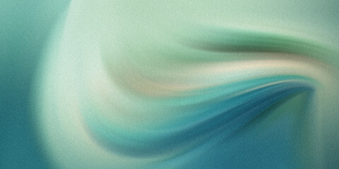 Teal and blue swirl on colored background with gradient colors and curves