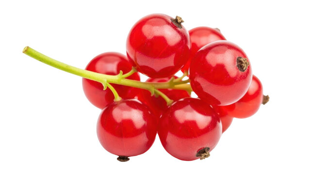 Isolated bunch of red currant fruit, healthy and refreshing raw snack for vegan diets
