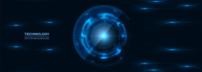 Futuristic digital dashboard. Advanced holographic user interface display. Sleek modern hologram with glowing controls. Hightech holographic control panel with floating illumination effects © Biod