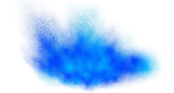 Decorative Blue Spray Paint Splatter element