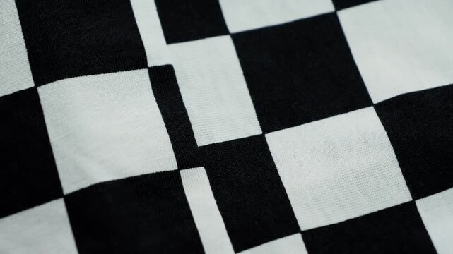 Plaid fabric texture, cotton texture close up.