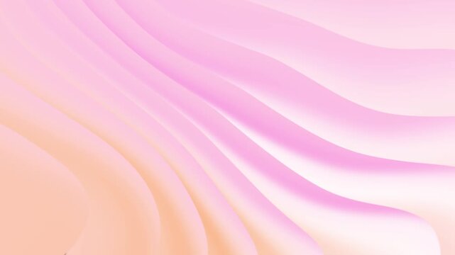 Abstract pink gradient curve wave motion background. Seamless looping animation
