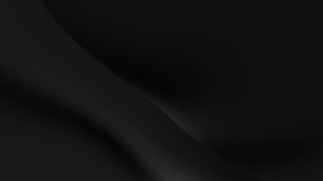 Dark abstract wavy background with smooth flowing curves. Seamless loop animation