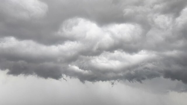Dark Storm Clouds With Flashing Lightning Bolts