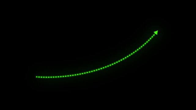 Dotted arrows animation on transparent background, dotted arrows on alpha channel, Dotted arrow animation, Dotted animated arrow.