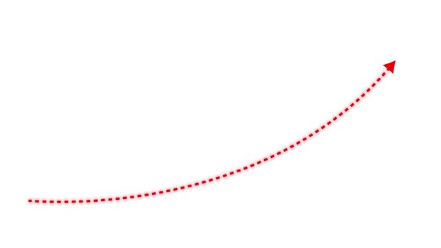 Dotted arrows animation on transparent background, dotted arrows on alpha channel, Dotted arrow animation, Dotted animated arrow.