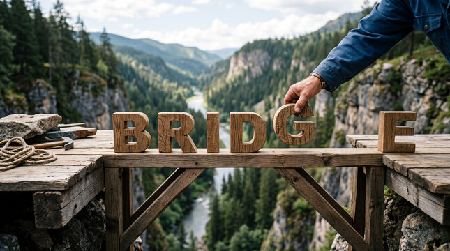 Man Builds Wooden "BRIDGE" Over Scenic Forest Gorge