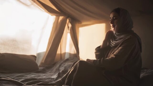 Bathsheba Grieves and Mourns After Hearing News of Her Husband Uriah's Death on the Battlefield