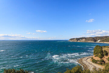 羽豆岬展望台から見た伊勢湾方面　愛知県南知多町