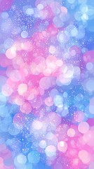 Pastel Bokeh Background With Glitter Effect
