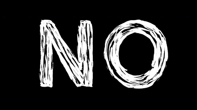 Vibrant word hand drawn with scribbled texture on color background with alpha matte channel. Creative digital 2d animation in modern pop art style with grunge squiggly accents, representing creativity