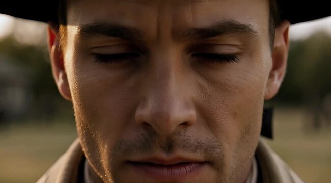 Dramatic Historical Reenactment with 4k footage of a Soldier in a Contemplative Moment