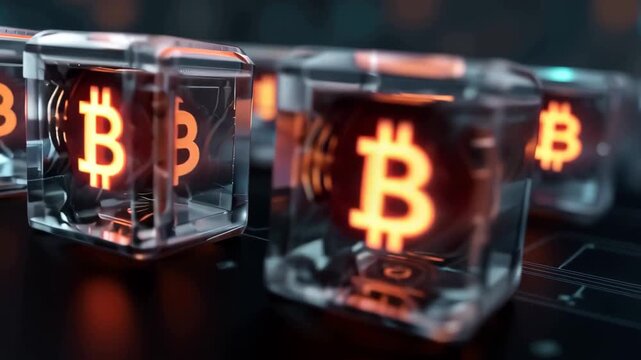 Exploring blockchain technology and its impact on cryptocurrency in a digital landscape of interconnected nodes and data