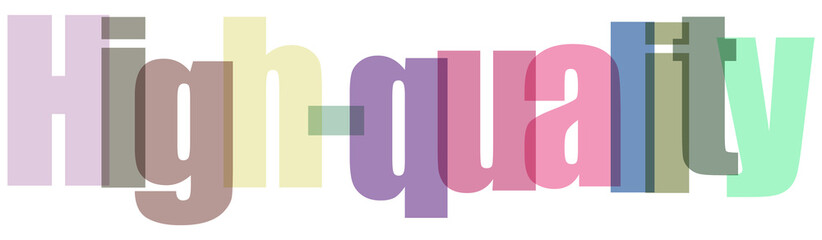 Colorful high quality text graphic design element on transparent background