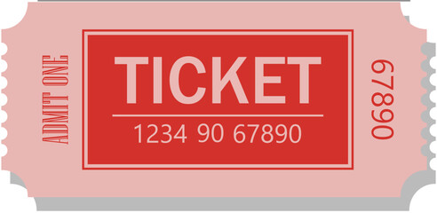 Retro Admit One Event, Movie, Cinema, Theatre, Admission and Raffle Ticket Templates Vector 