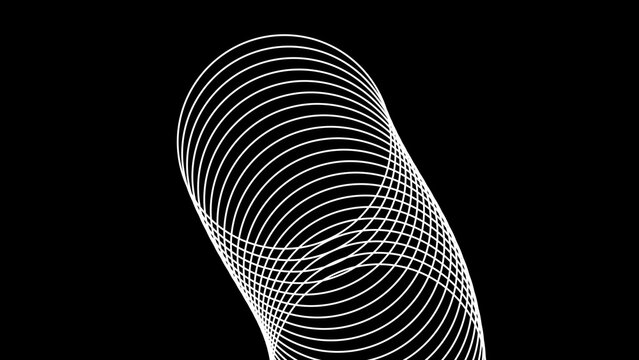 Kinetic Shape 36 &ndash; Animated Geometric Elements, Abstract Motion Design Pack, Modern Dynamic Shapes for Presentation and Social Media Content