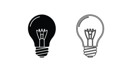 Lightbulb concept: bright ideas Vector