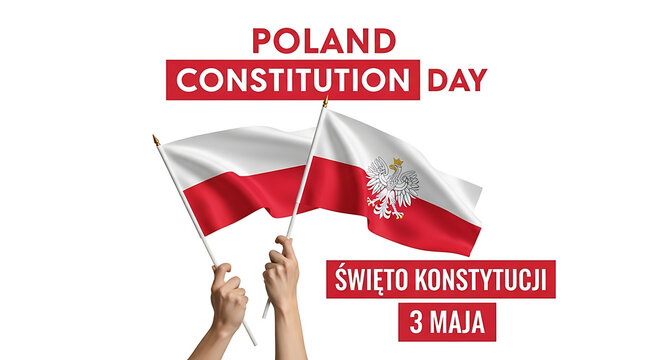 Celebrating poland constitution day with patriotic fervor and national pride displayed.