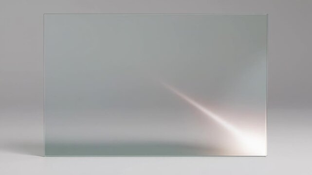?Shimmering light on frosted glass: captivating diagonal glow progression