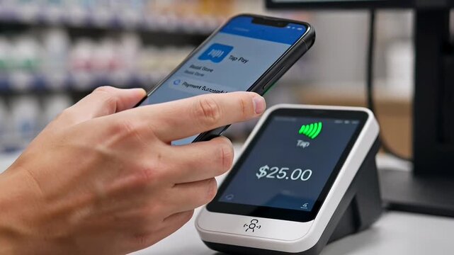 ?Seamless mobile payment and approval process at checkout counter