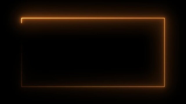 Animation of glowing neon rectangles abstract background. neon rectangle border frame in the shape rectangle glowing.
Abstract neon rectangle frame screen animation isolated, 4k video resolution.