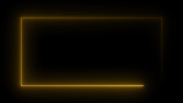Animation of glowing neon rectangles abstract background. neon rectangle border frame in the shape rectangle glowing.
Abstract neon rectangle frame screen animation isolated, 4k video resolution.