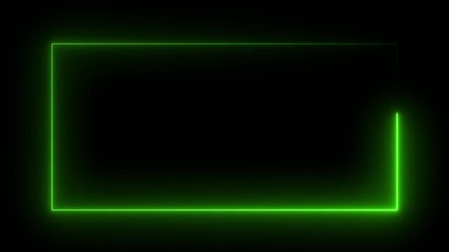 Animation of glowing neon rectangles abstract background. neon rectangle border frame in the shape rectangle glowing.
Abstract neon rectangle frame screen animation isolated, 4k video resolution.