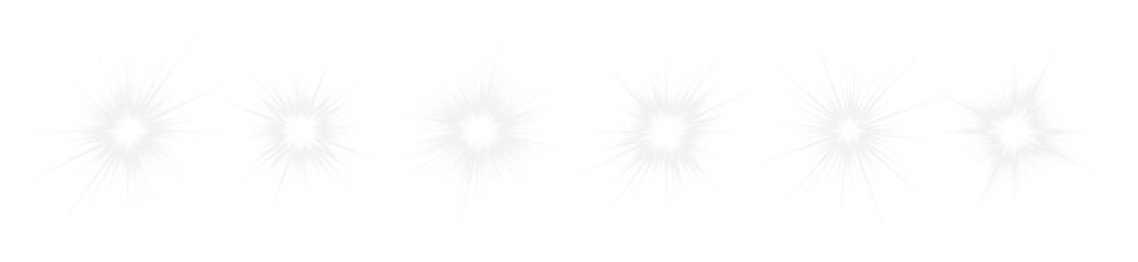 Obraz premium Bright sunshine flare with glowing energy. Elegant halo surrounds luminous white core. Transparent illustration for modern layouts.