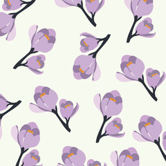 seamless pattern with flowers