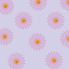 seamless pattern with camomiles
