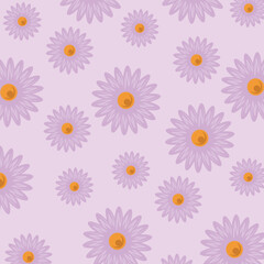 seamless pattern with camomiles