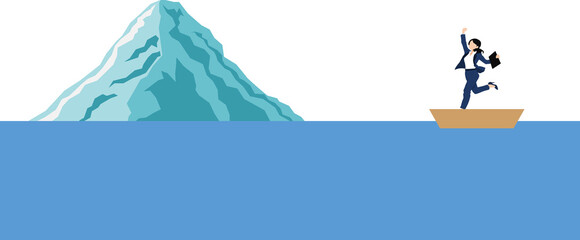 氷山の一角のイラスト © くろねこ