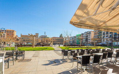 Castle Square, San Fermin Festival in the Autonomous Community of Navarre